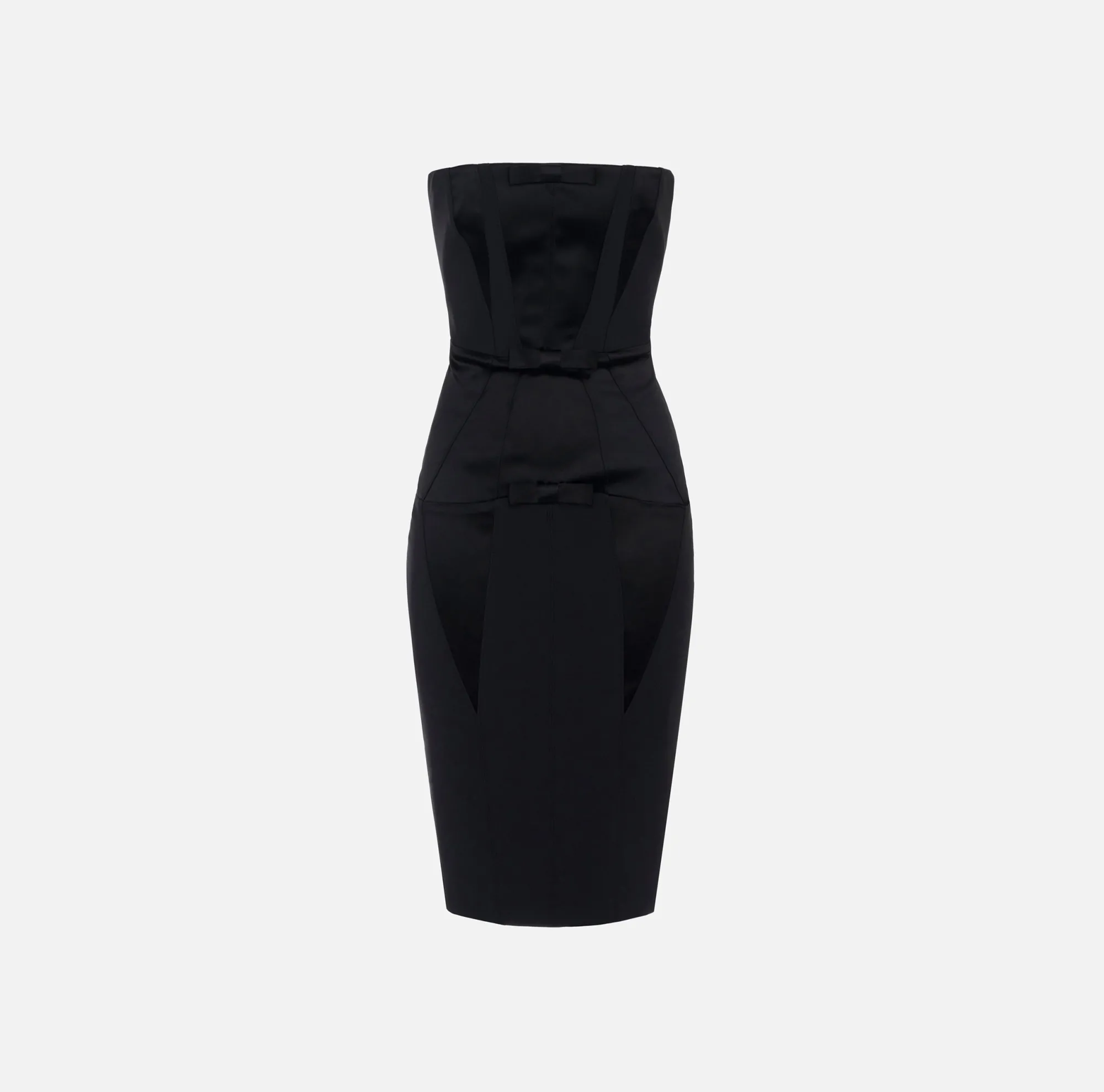 Elisabetta Franchi Abito Midi In Crepe Con Fiocchi In Raso^ Abiti
