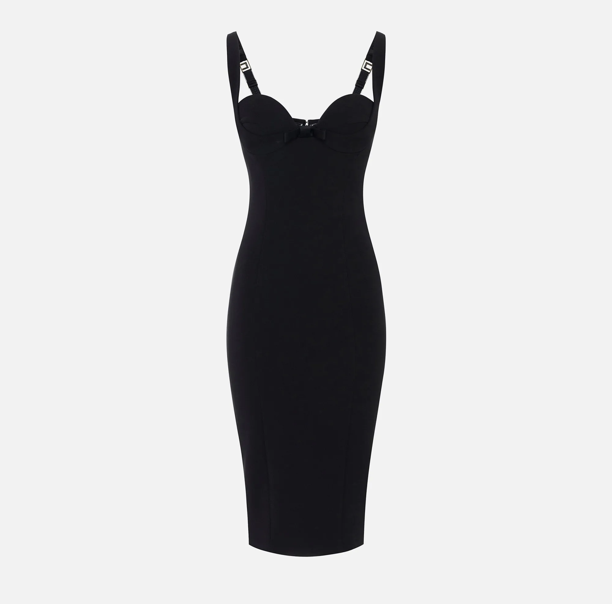 Elisabetta Franchi Abito Midi In Crepe Con Fiocchi^ Abiti