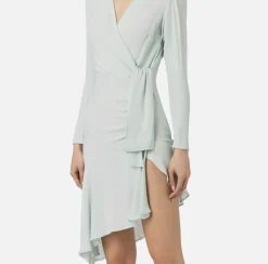 Elisabetta Franchi Abito Midi In Georgette Di Viscosa^ Abiti