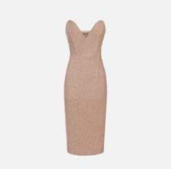 Elisabetta Franchi Abito Midi In Tweed Lurex^ Abiti