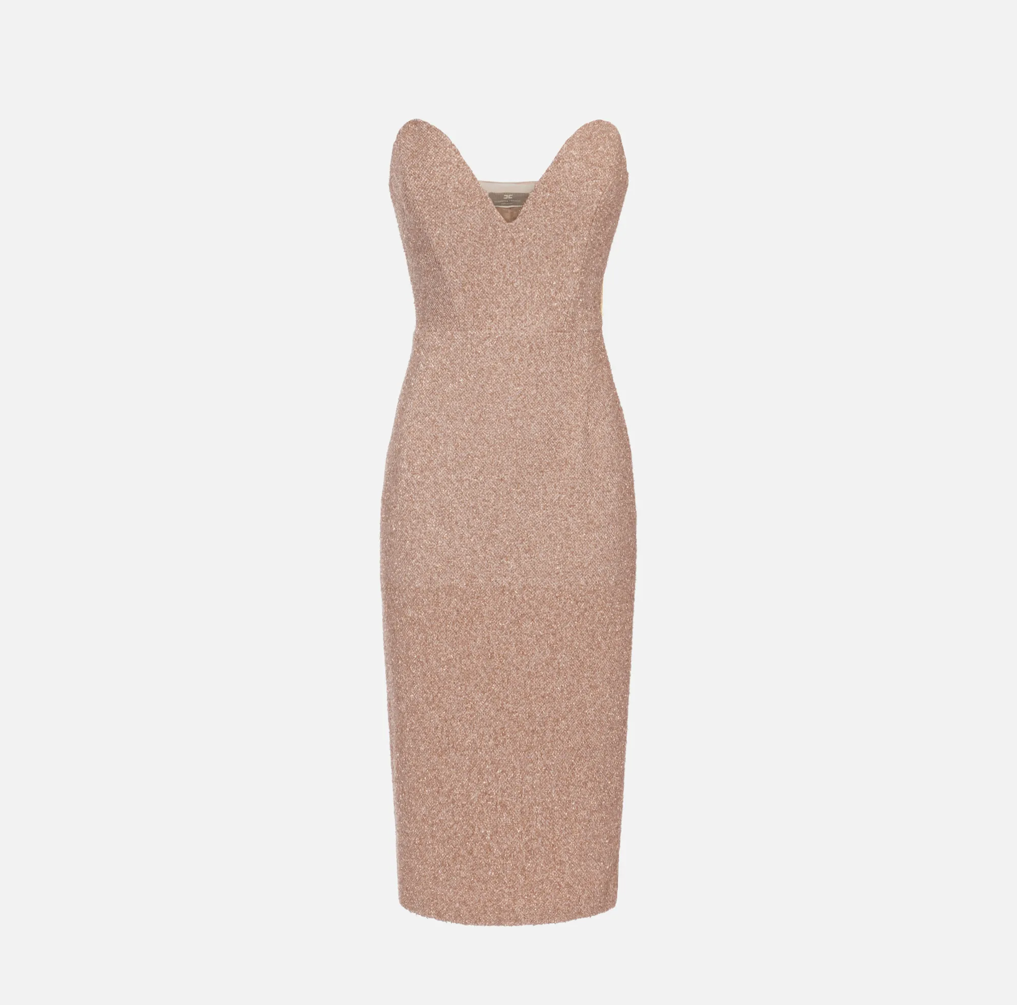 Elisabetta Franchi Abito Midi In Tweed Lurex^ Abiti