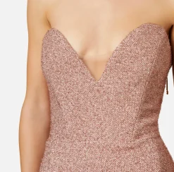 Elisabetta Franchi Abito Midi In Tweed Lurex^ Abiti