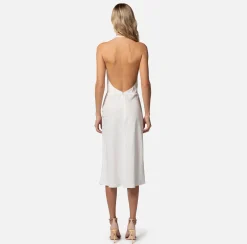 Elisabetta Franchi Abito Midi In Viscosa Jacquard Con Scollatura Sulla Schiena^ Abiti