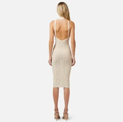 Elisabetta Franchi Abito Midi In Viscosa Punto Traforato^ Abiti