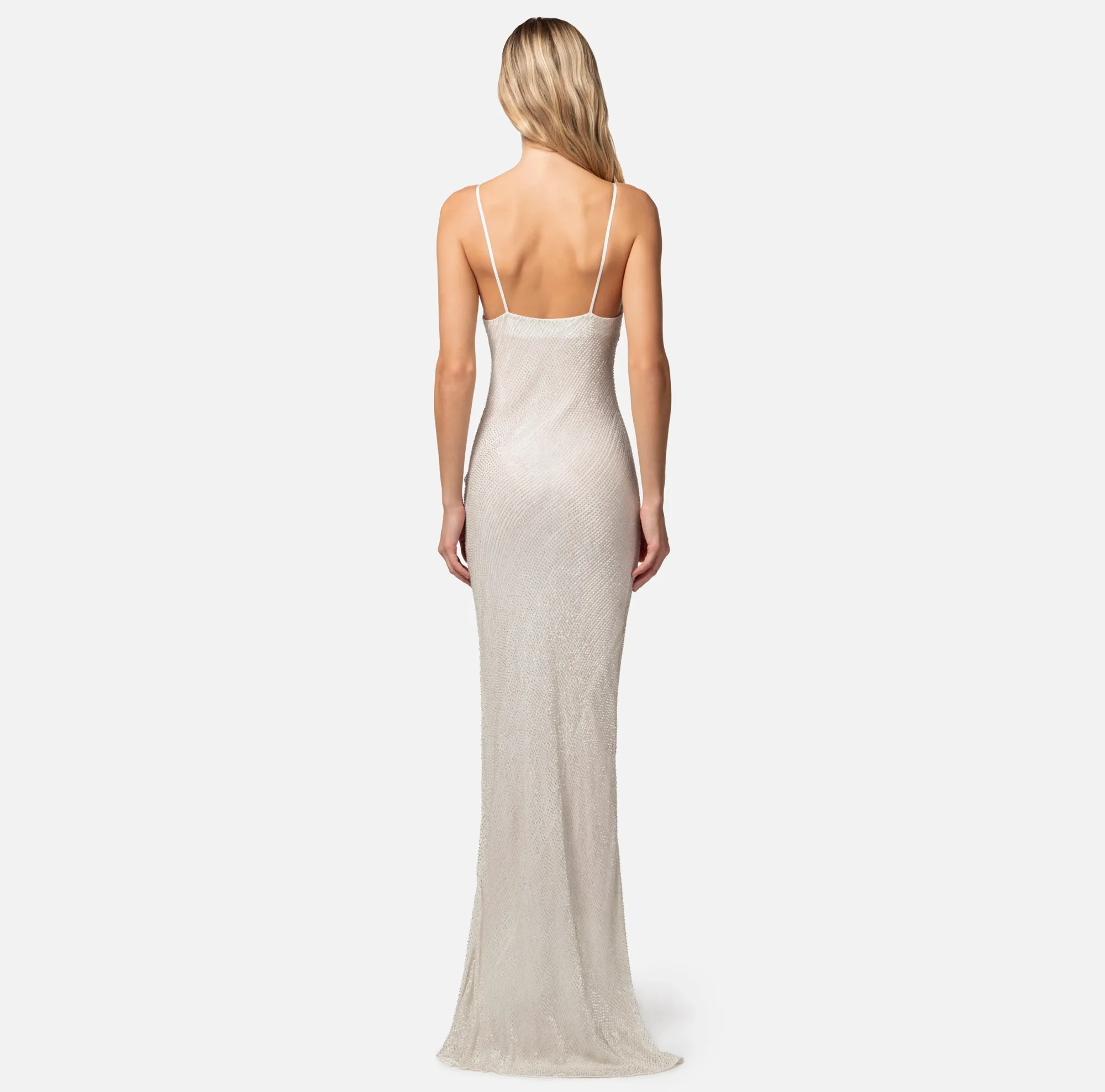 Elisabetta Franchi Abito Red Carpet In Georgette Ricamata^ Abiti