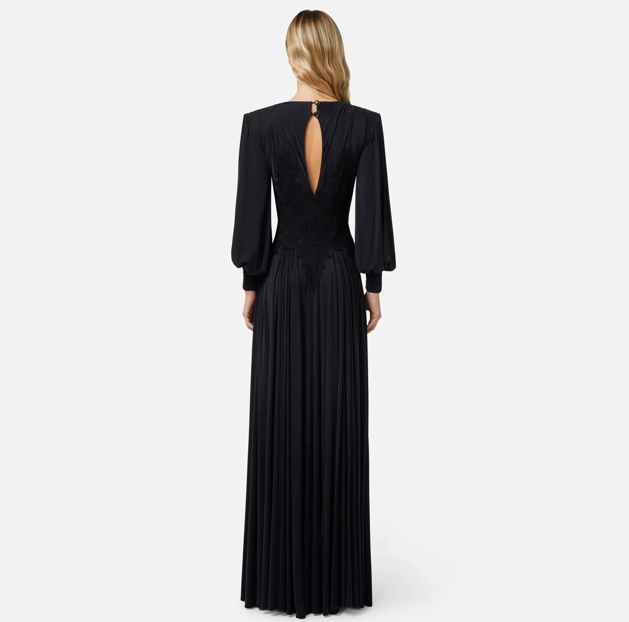 Elisabetta Franchi Abito Red Carpet In Jersey Con Inserti In Pizzo^ Red Carpet