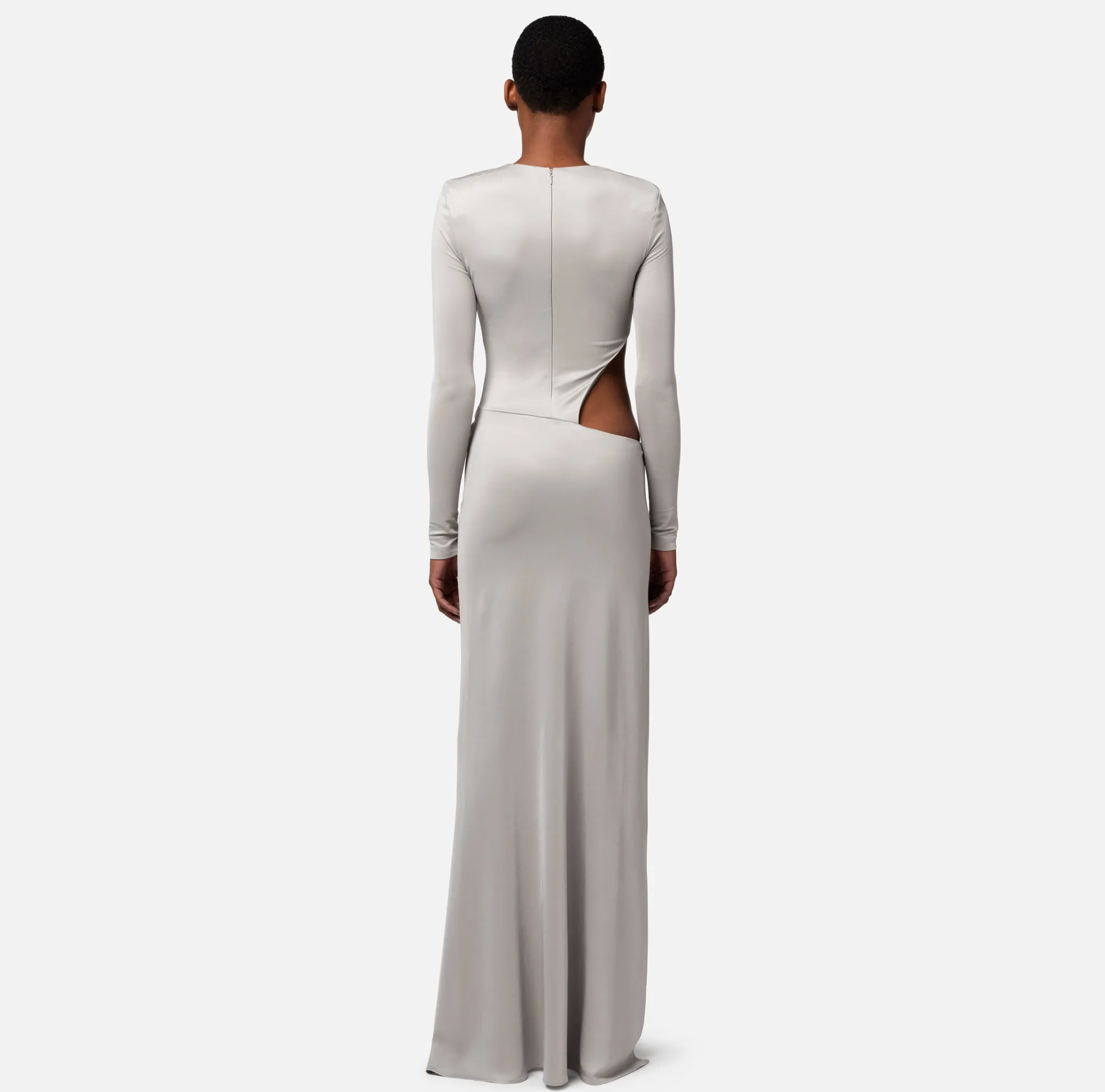 Elisabetta Franchi Abito Red Carpet In Jersey Con Moschettone^ Abiti