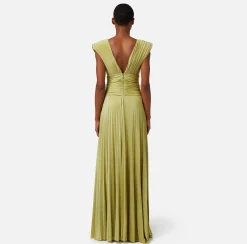 Elisabetta Franchi Abito Red Carpet In Jersey Lurex Con Collana^ Abiti