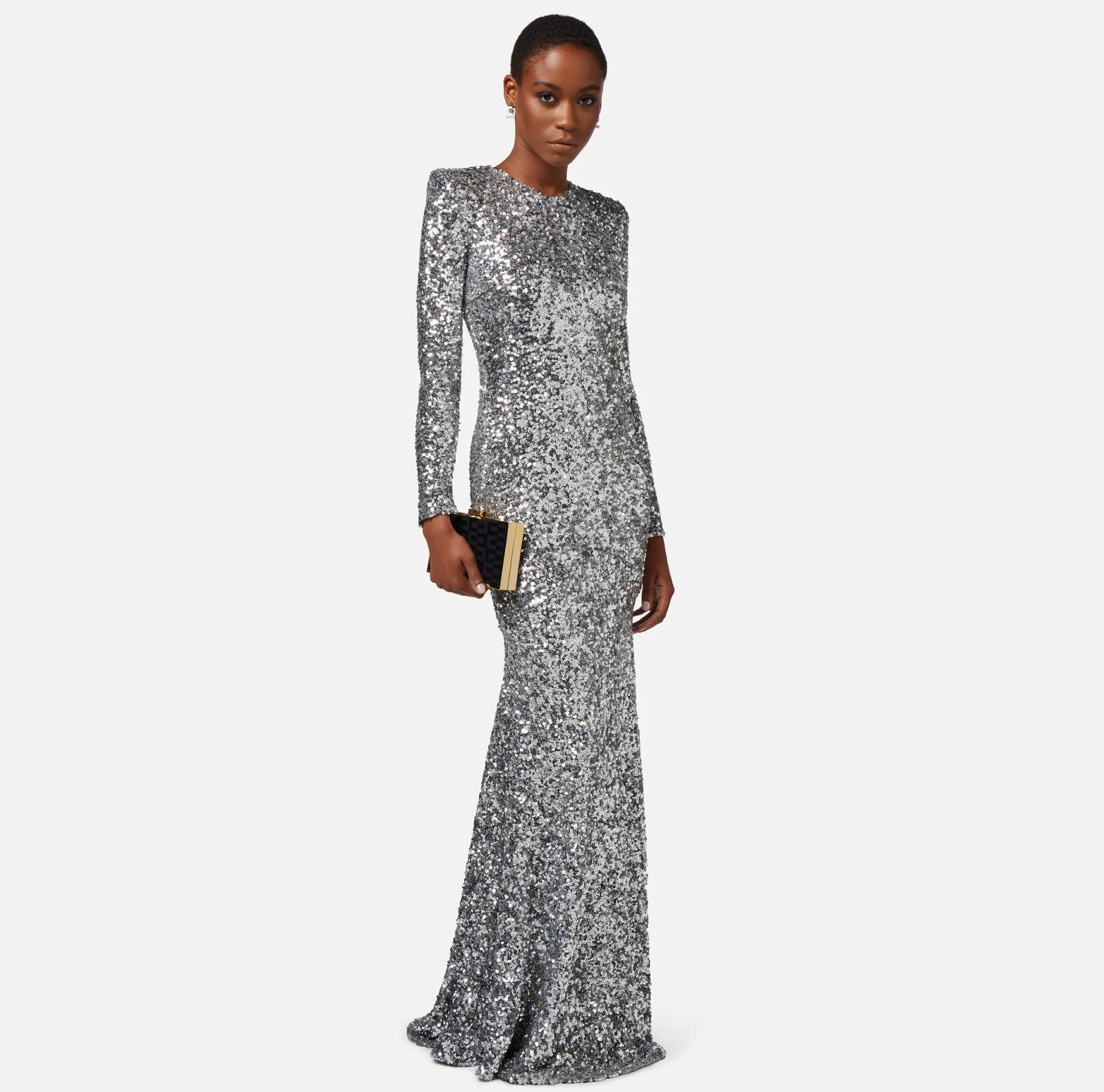 Elisabetta Franchi Abito Red Carpet In Paillettes^ Abiti