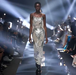 Elisabetta Franchi Abito Red Carpet In Tulle E Paillettes^ Abiti