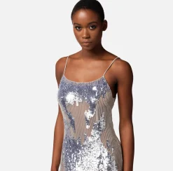 Elisabetta Franchi Abito Red Carpet In Tulle E Paillettes^ Abiti