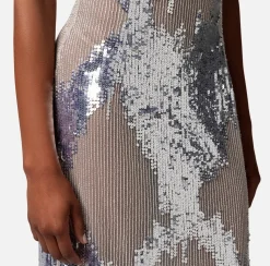 Elisabetta Franchi Abito Red Carpet In Tulle E Paillettes^ Abiti