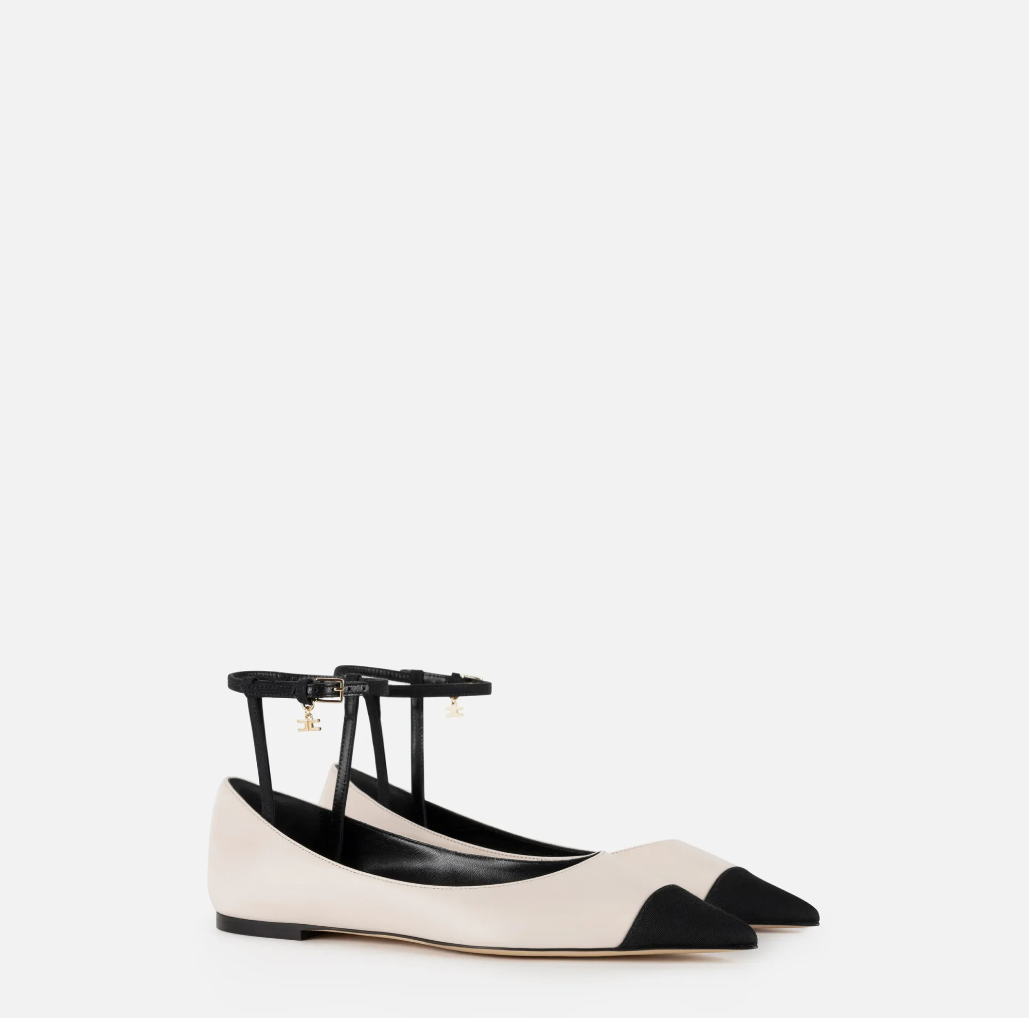 Elisabetta Franchi Ballerine In Nappa Con Puntalino^ Sneakers E Scarpe Basse