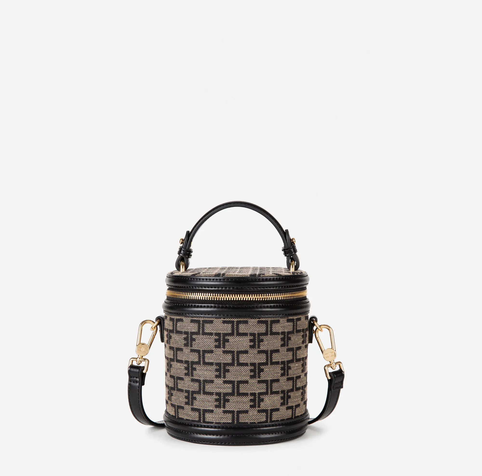 Elisabetta Franchi Bauletto Cilindro Monogram Travel^ Valigeria