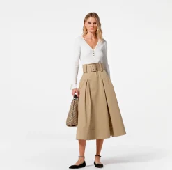 Elisabetta Franchi Body A Maniche Lunghe In Maglia A Coste^ Top, T-Shirt & Body