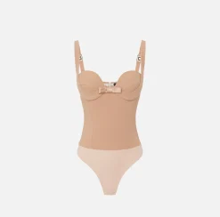 Elisabetta Franchi Body In Crepe Con Fiocchi In Raso^ Top, T-Shirt & Body