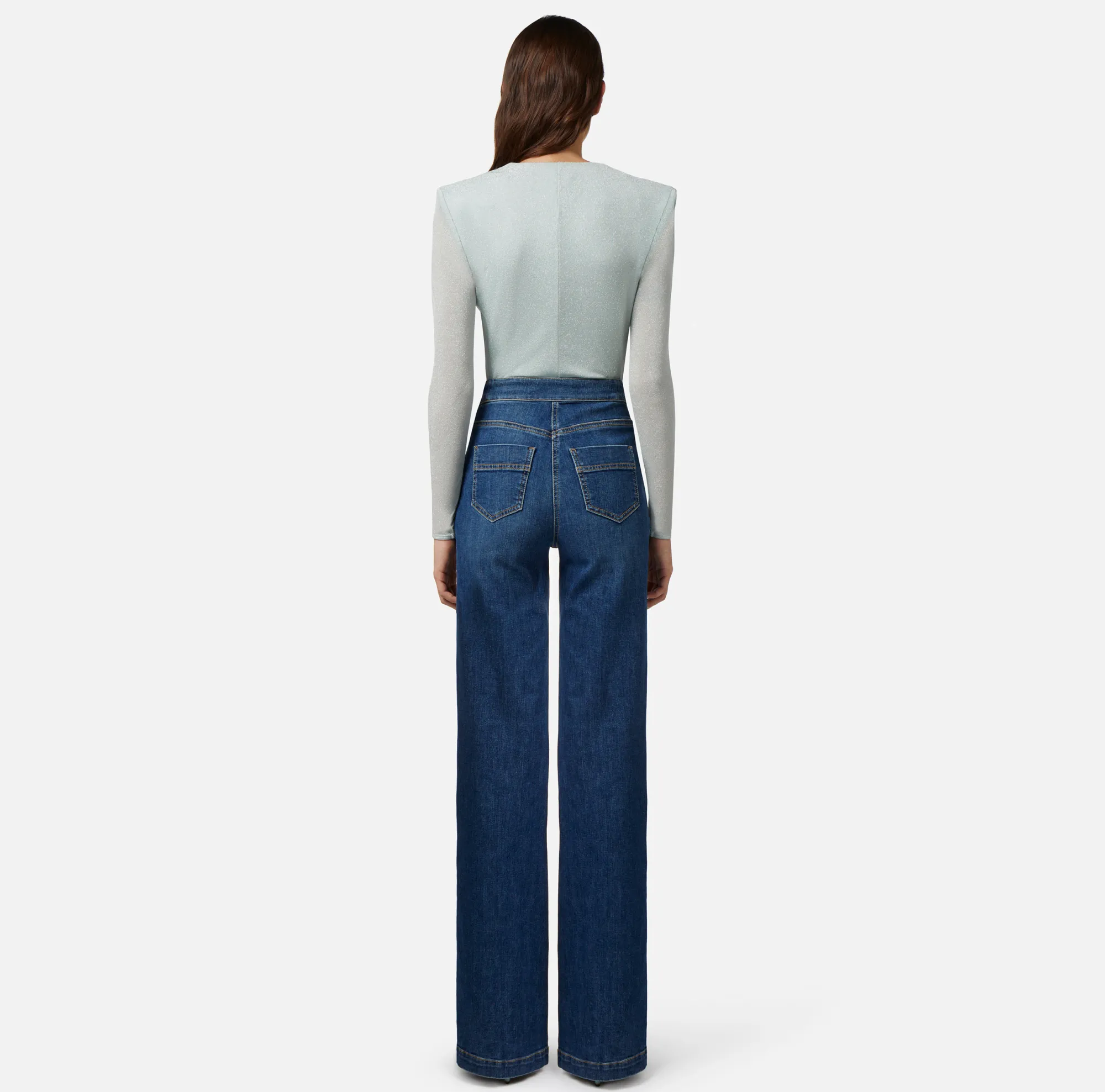 Elisabetta Franchi Body In Jersey Lurex Con Scollatura^ Top, T-Shirt & Body