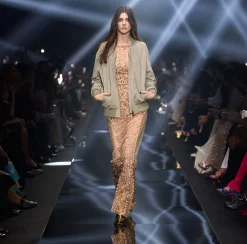 Elisabetta Franchi Bomber In Pelle Scamosciata^ Giacche & Trench