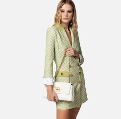 Elisabetta Franchi Borsa A Spalla In Rafia Jacquard^ Borse A Tracolla