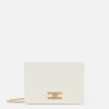 Elisabetta Franchi Borsa A Tracolla Con Logo Girello Dorato^ Borse A Tracolla