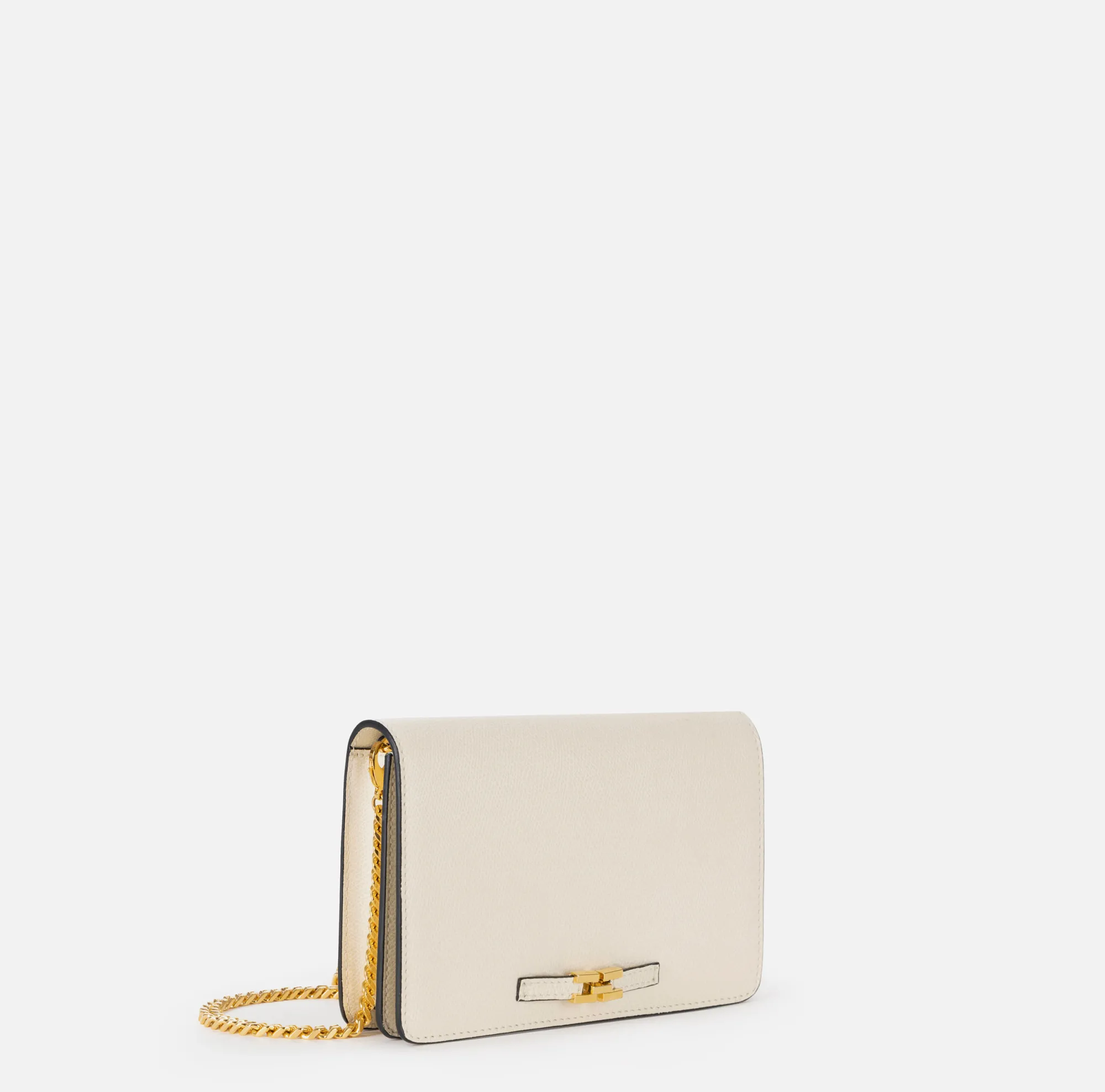 Elisabetta Franchi Borsa A Tracolla In Pelle Con Morsetto^ Borse A Tracolla