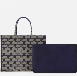 Elisabetta Franchi Borsa Monogram Grande Con Organizer^ Borse A Mano