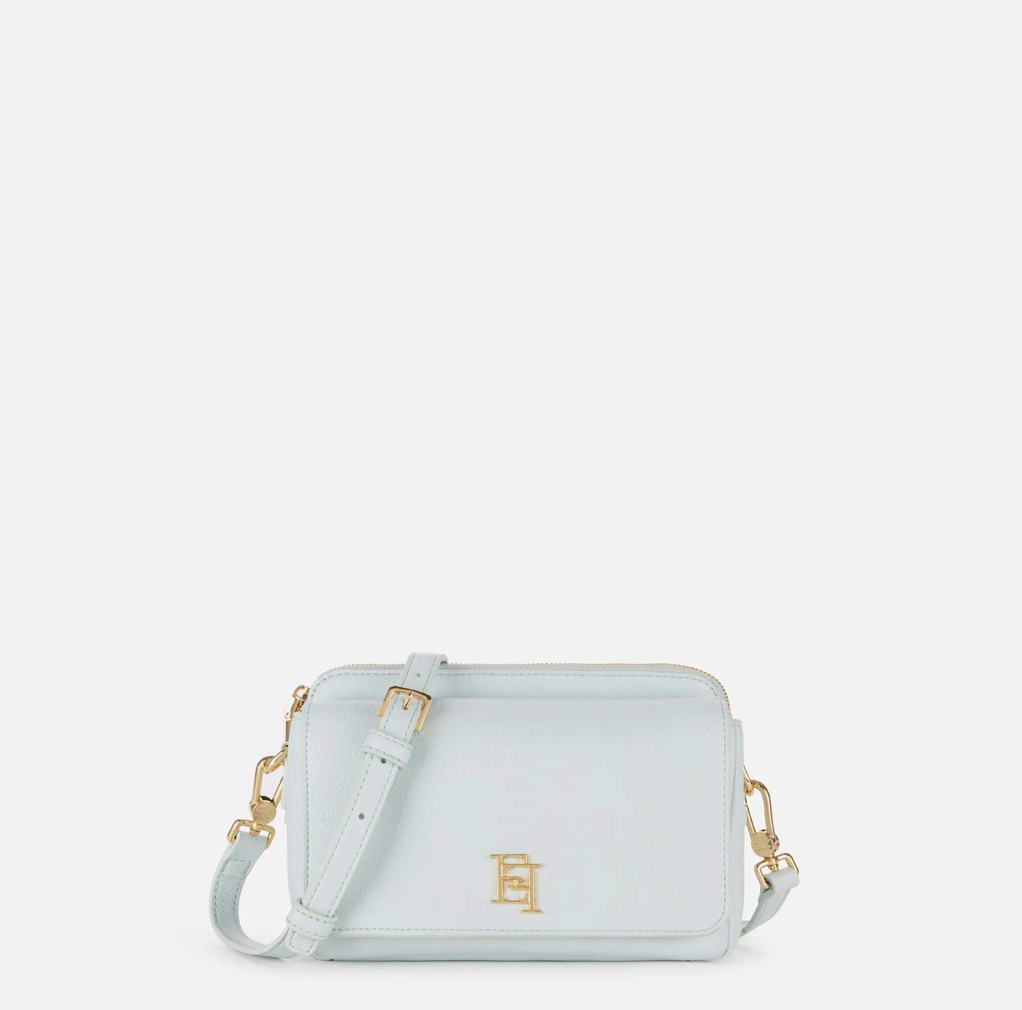 Elisabetta Franchi Camera Bag Con Tasca E Logo In Metallo^ Borse A Tracolla