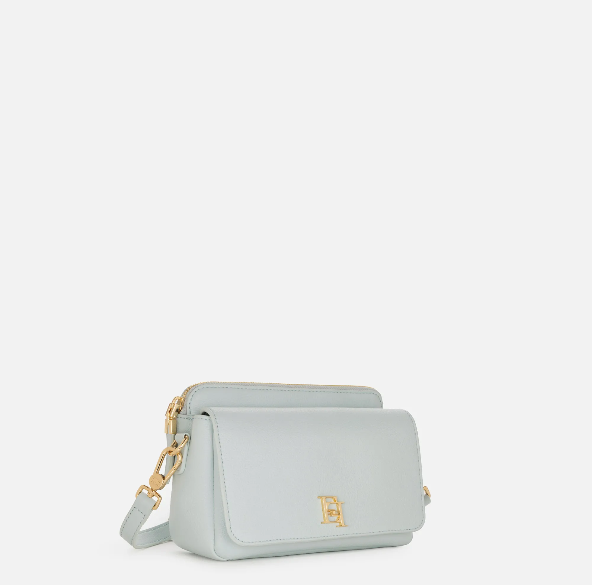 Elisabetta Franchi Camera Bag Con Tasca E Logo In Metallo^ Borse A Tracolla