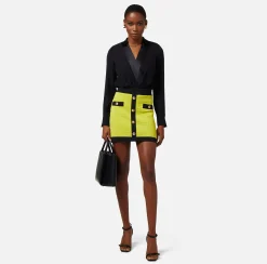 Elisabetta Franchi Camicia Body Incrociata In Georgette Di Viscosa^ Top, T-Shirt & Body