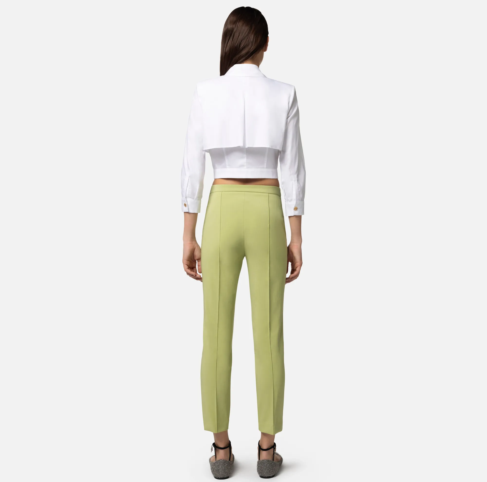 Elisabetta Franchi Camicia Doppiata In Popeline Di Cotone^ Camicie E Bluse