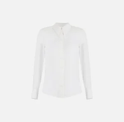 Elisabetta Franchi Camicia In Georgette Di Viscosa Con Stampa Logo^ Camicie E Bluse