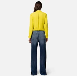 Elisabetta Franchi Camicia In Georgette Di Viscosa Con Body Chain^ Camicie E Bluse