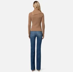 Elisabetta Franchi Cardigan In Viscosa Con Abbottonatura Asimmetrica^ Maglieria E Felpe