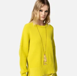 Elisabetta Franchi Collana Con Charms Logo E Strass^ Mostra Tutti