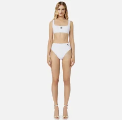 Elisabetta Franchi Costume A Due Pezzi Con Logo Ricamato^ Beachwear