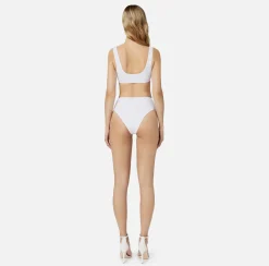 Elisabetta Franchi Costume A Due Pezzi Con Logo Ricamato^ Beachwear