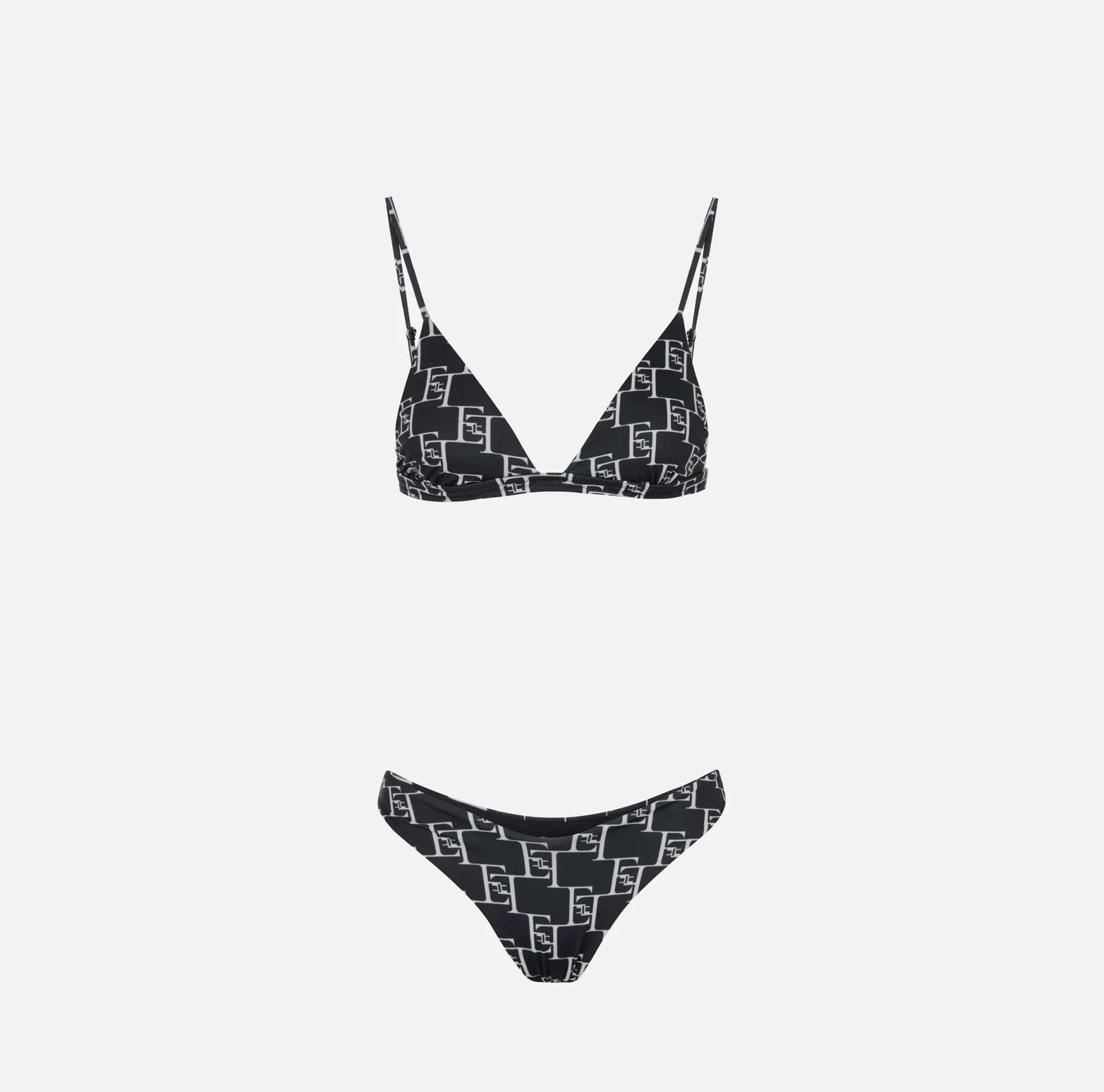 Elisabetta Franchi Costume A Due Pezzi In Lycra Stampa Logo^ Beachwear