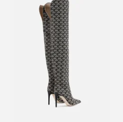 Elisabetta Franchi Cuissardes Monogram^ Stivali
