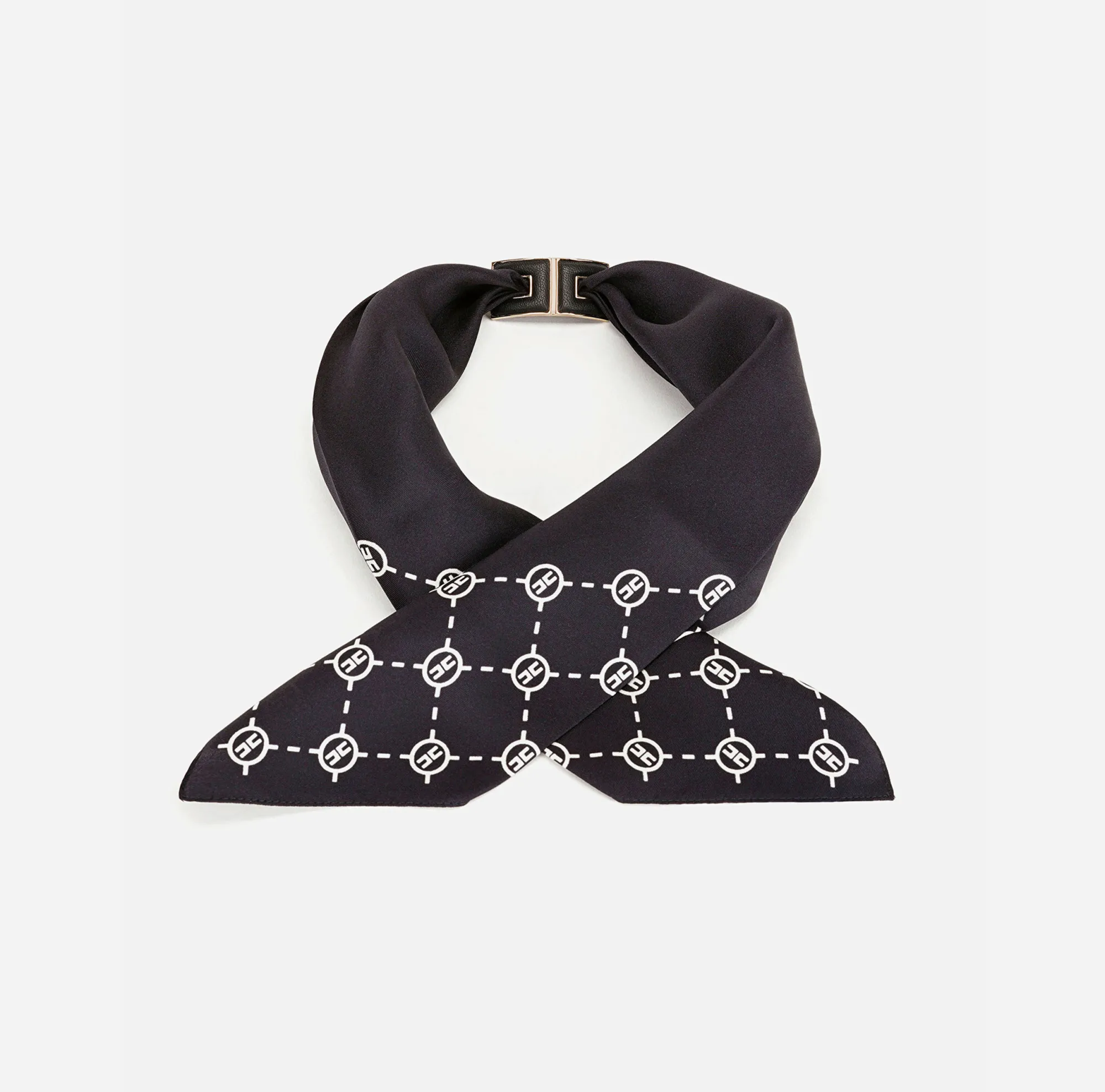 Elisabetta Franchi Foulard Con Accessorio^ Mostra Tutti