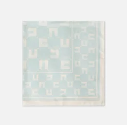 Elisabetta Franchi Foulard Medio In Twill Di Seta Stampa Logo Doppia C^ Mostra Tutti