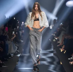 Elisabetta Franchi Giacca Cropped In Organza Sfrangiata^ Giacche & Trench