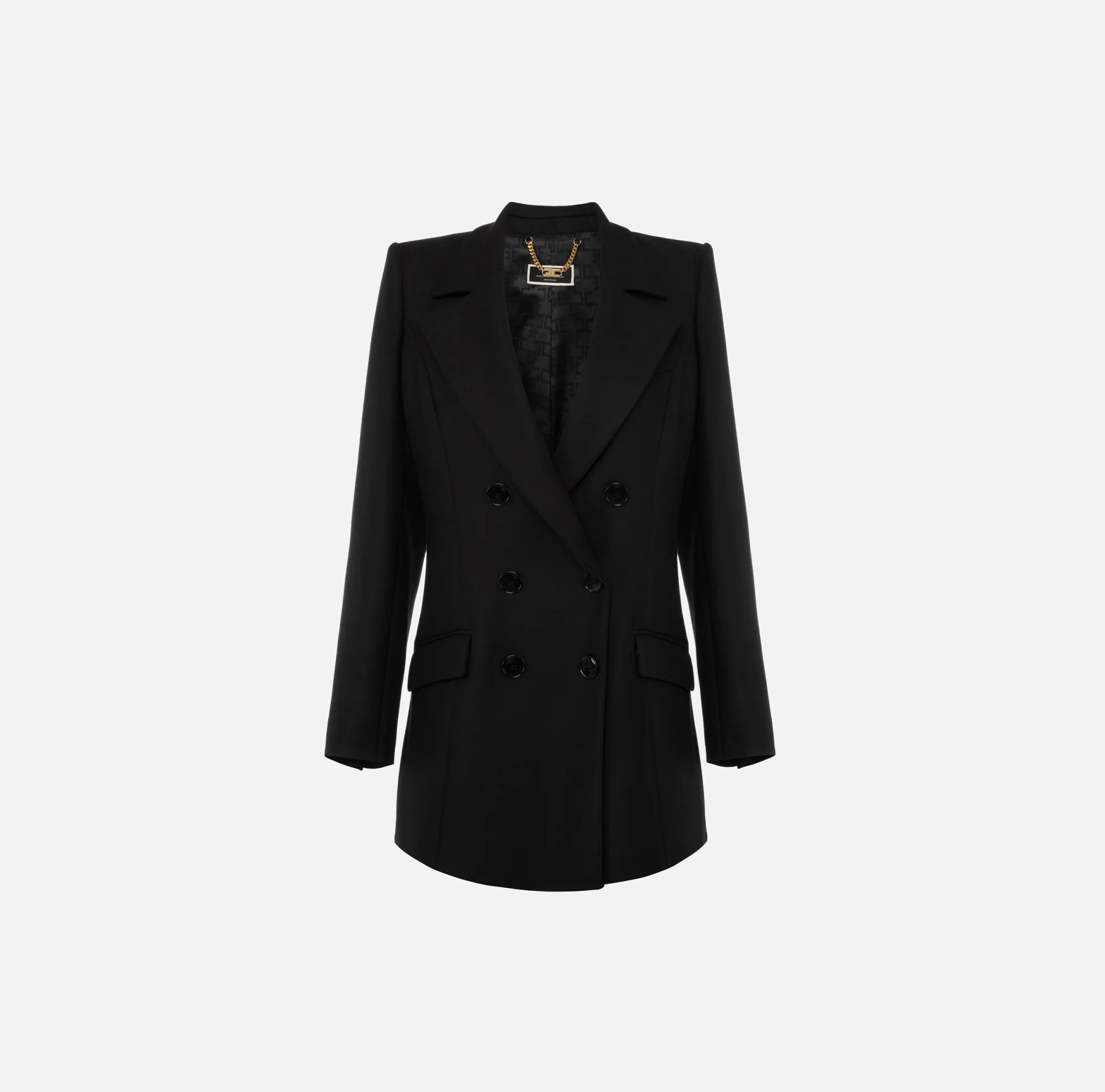 Elisabetta Franchi Giacca Doppiopetto In Crepe^ Giacche & Trench