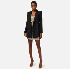 Elisabetta Franchi Giacca Doppiopetto In Crepe^ Giacche & Trench