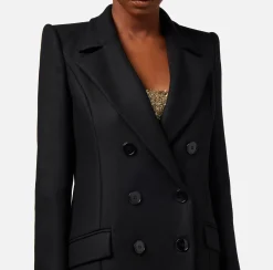 Elisabetta Franchi Giacca Doppiopetto In Crepe^ Giacche & Trench