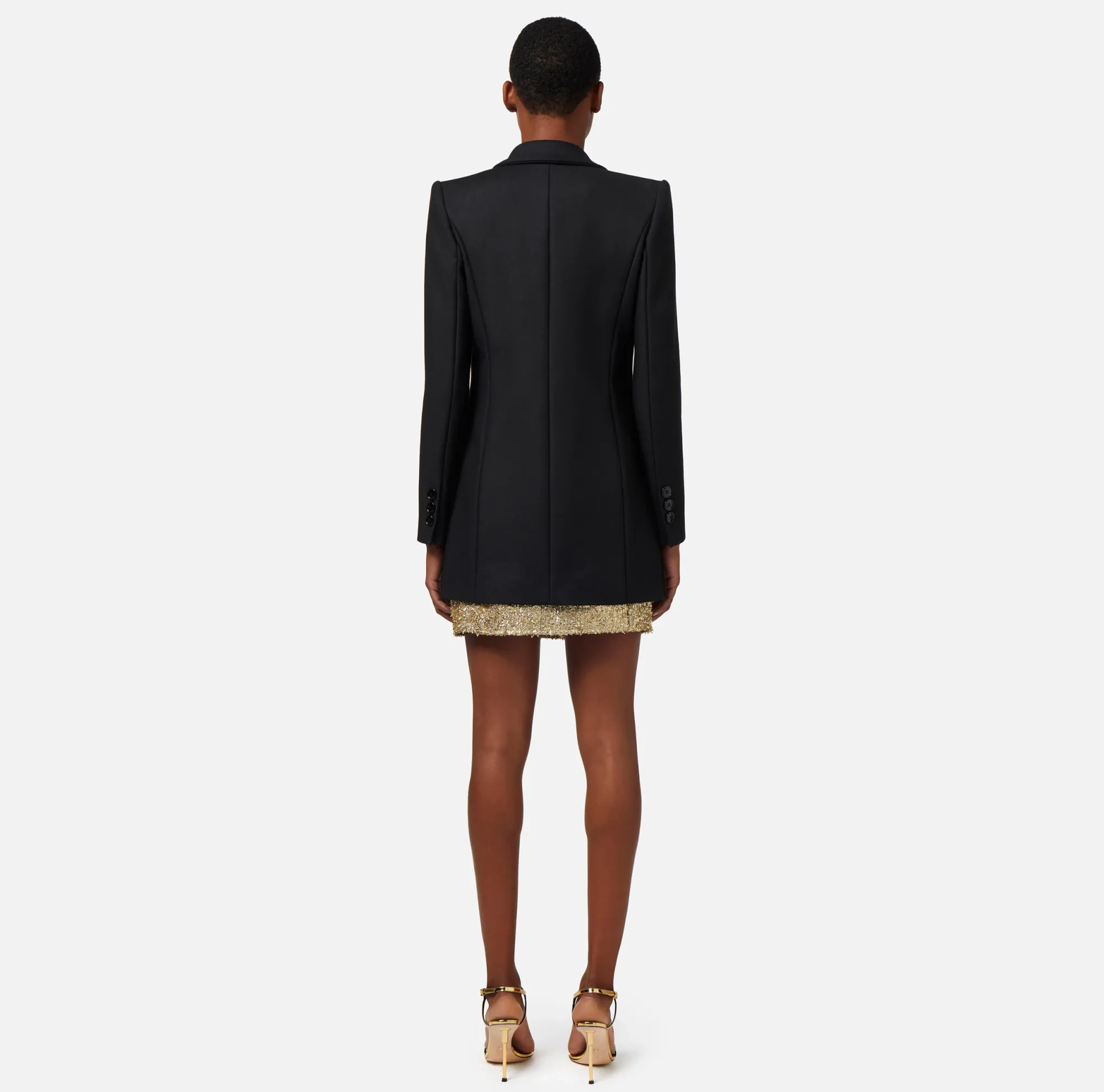 Elisabetta Franchi Giacca Doppiopetto In Crepe^ Giacche & Trench