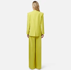 Elisabetta Franchi Giacca Doppiopetto In Crepe Con Revers In Raso^ Giacche & Trench