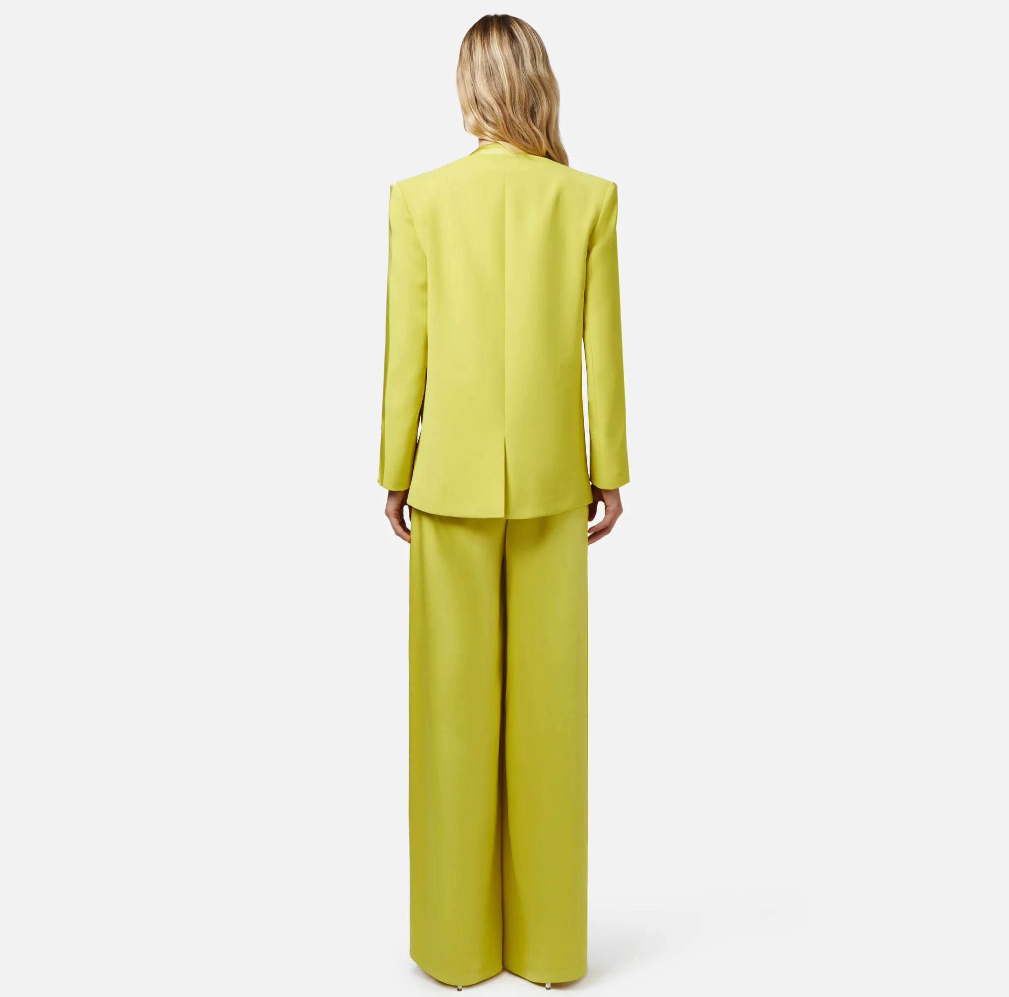 Elisabetta Franchi Giacca Doppiopetto In Crepe Con Revers In Raso^ Giacche & Trench