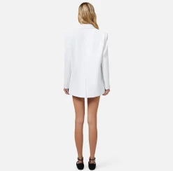 Elisabetta Franchi Giacca In Crepe Con Etichetta Logo^ Giacche & Trench