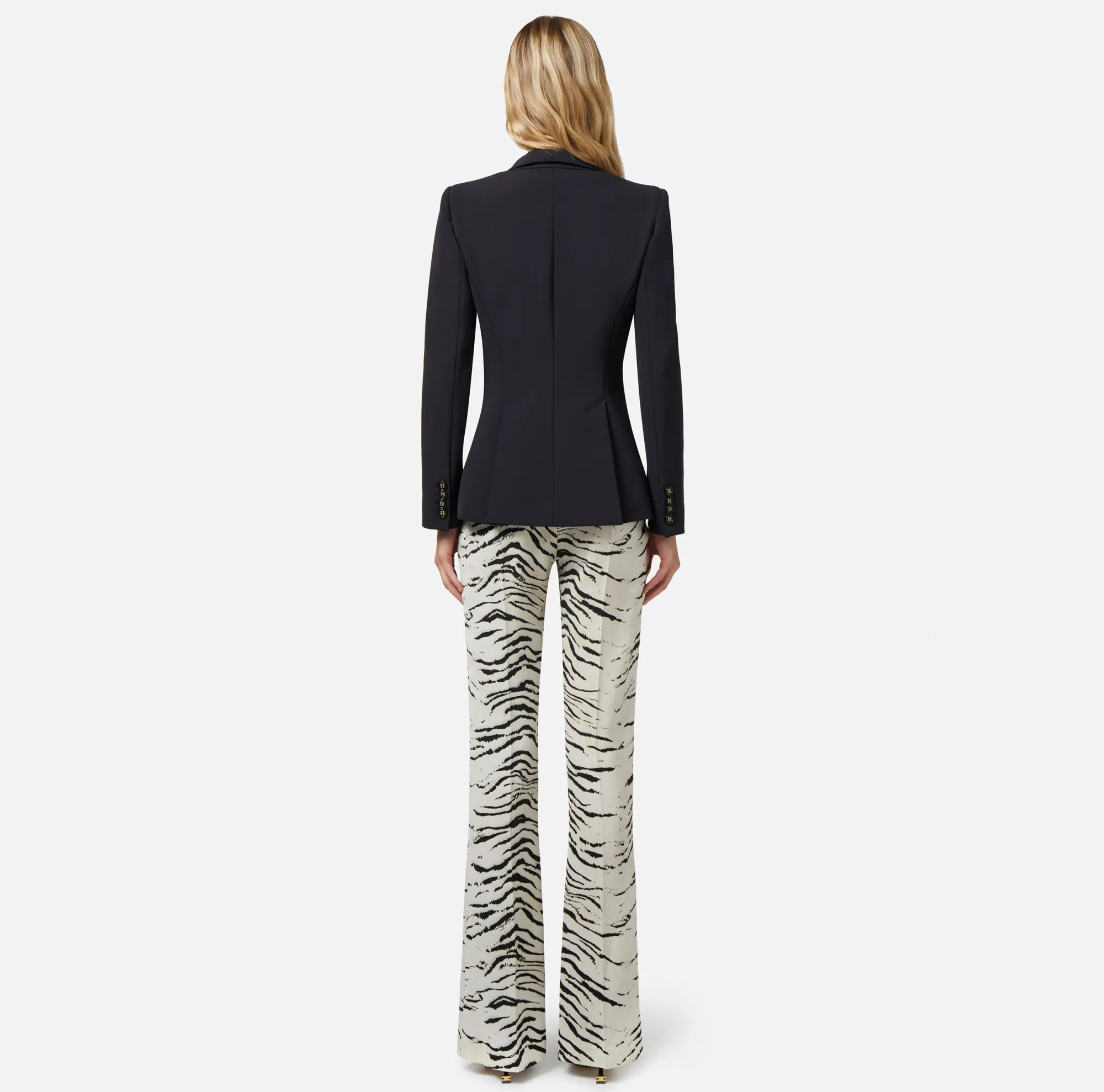 Elisabetta Franchi Giacca In Doppio Crepe Con Patte^ Giacche & Trench