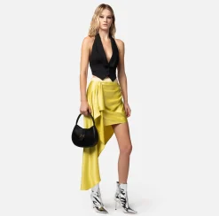 Elisabetta Franchi Gilet In Fresco Lana Con Fusciacca^ Giacche & Trench